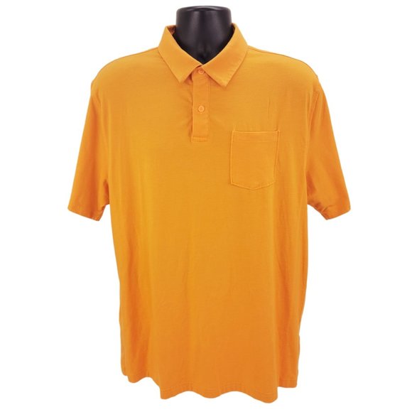 Under Armour Polo Shirt Men’s XL Orange Charged Scramble HeatGear Pocket Golf - Picture 1 of 6